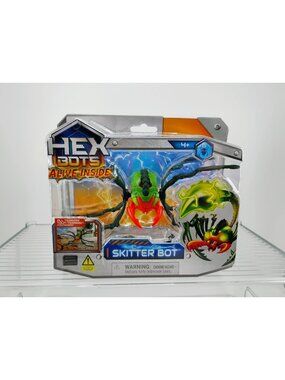 Hex Bots Skitter Bot Green & Red Interactive Toy For Ages 4+